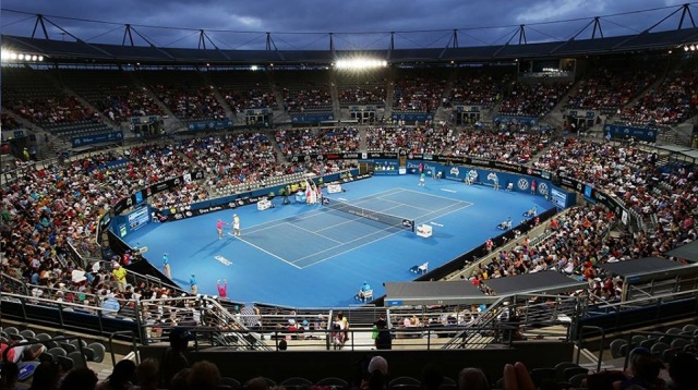 Pogled na osrednje igrišče turnirja v Sydneyju.
